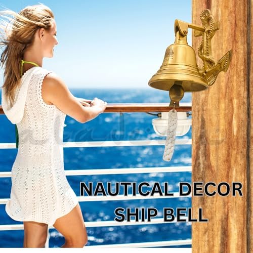 Anchor Ship Bell Large Wall Mounted Call Bell