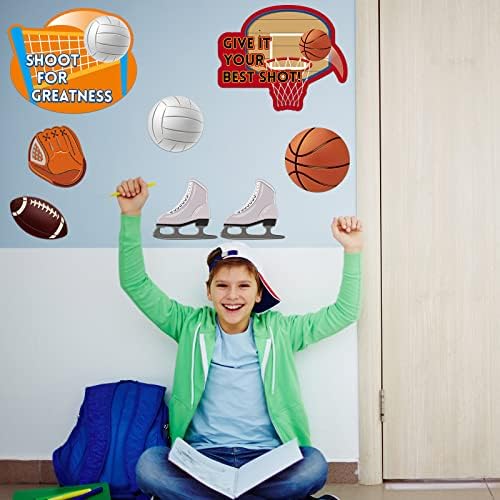 Thenshop Sports Teamwork Bulletin Board Set 72 Pcs