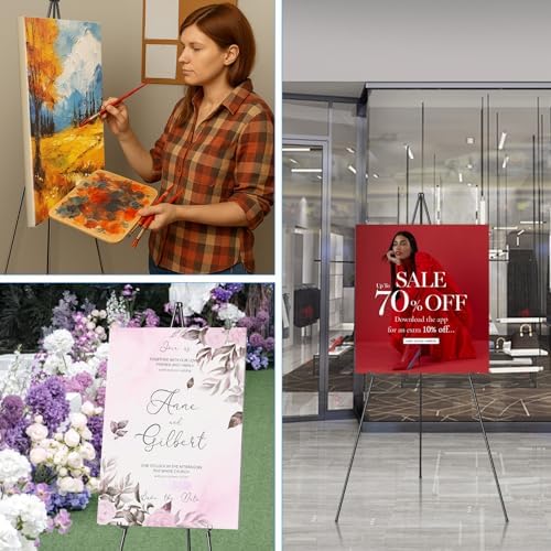Folding Display Easel Stand 63 Inch Tall 6 Pack