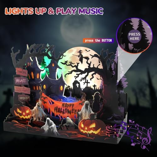 XTF2015 Halloween Card with Lights and Music