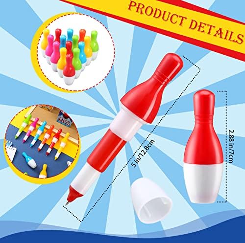Kisston 48 Pcs Bowling Party Favors with Notebooks and Pens