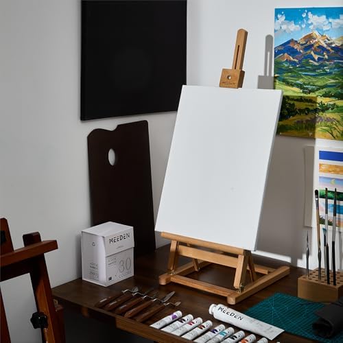MEEDEN Large Wooden H-Frame Easel for Painting