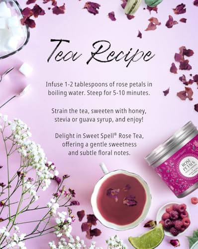 Sweet Spell Dried Rose Petals for Drinks and Decorations