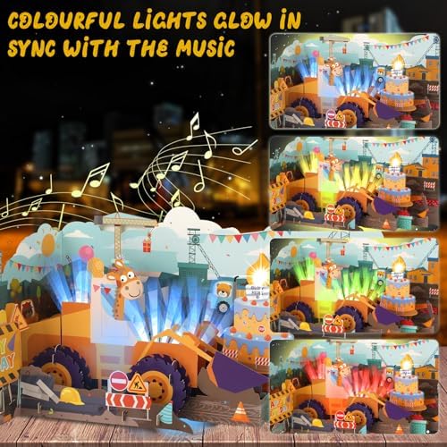 3D Pop Up Musical Birthday Card for Boys and Girls
