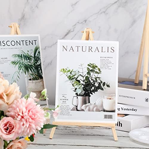 BBTO 30 Pack Tall Wood Easels for Painting Display