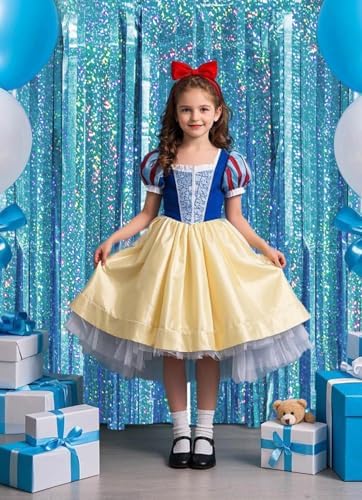 Blue Birthday Decorations Curtain Streamers with Tinsel
