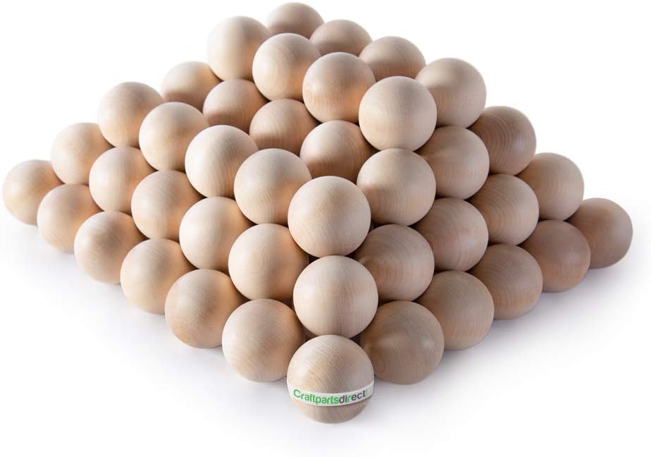 1 Inch Unfinished Wooden Balls Pack of 100