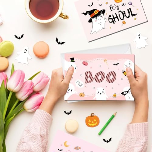 Kavoc Halloween Ghost Thank You Cards 36Pcs Set