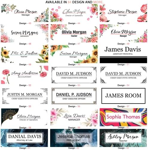 ARTSWAVE Acrylic Desk Name Plate Personalized Sign