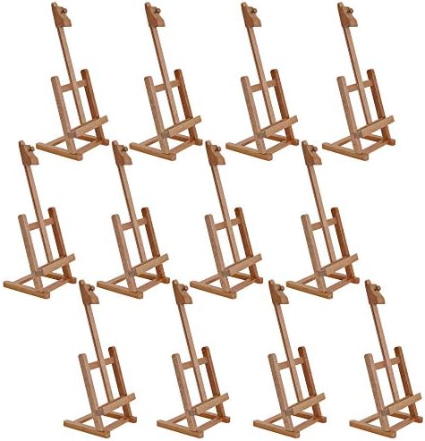 US Art Supply 16 Mini Wooden H-Frame Easel Pack of 12