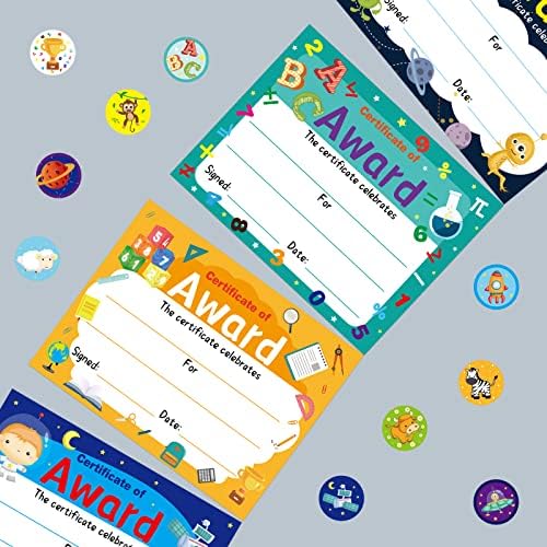 Fancy Land 30 Pcs Award Certificates with Stickers