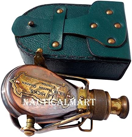 Antique Style Ships Pocket Brass Monocular with Box