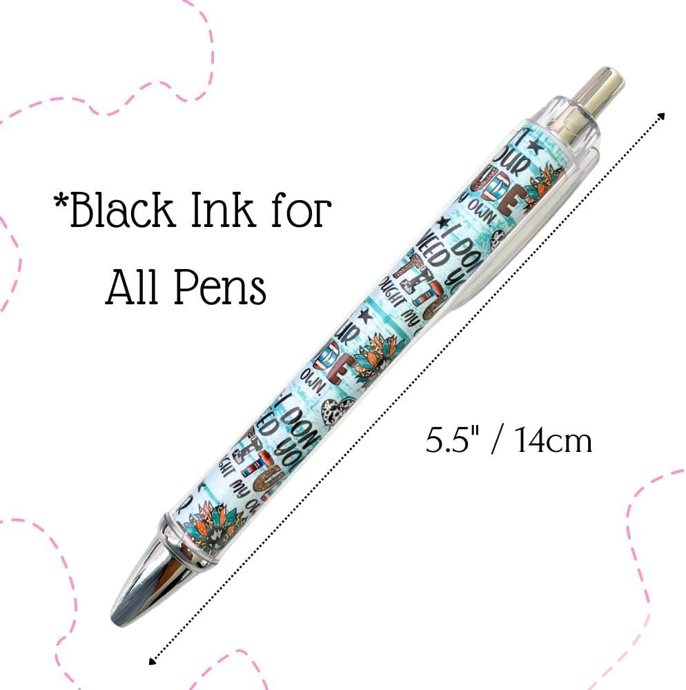 10PC Western Themed Ballpoint Pens for Adults