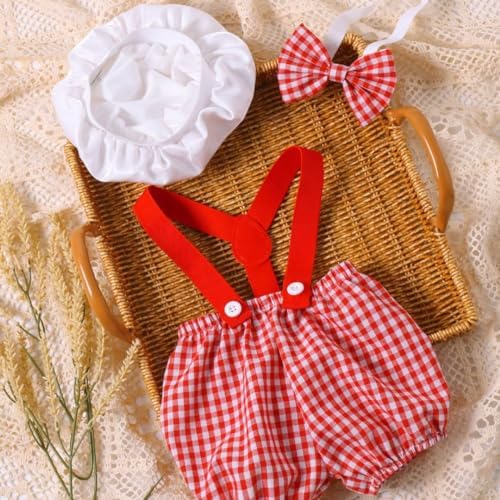 Newborn Baby Chef Costume Set for Photoshoots