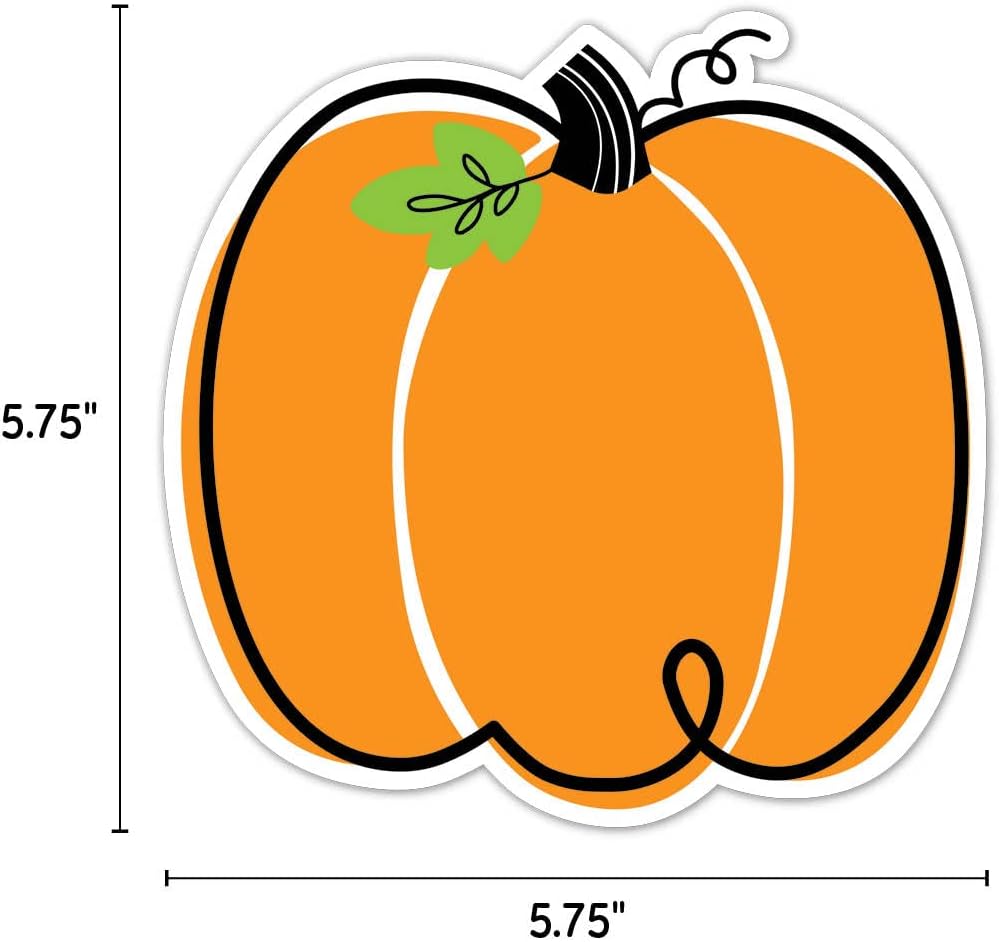 Doodle Pumpkin Cut-Outs for Halloween Classroom Dcor