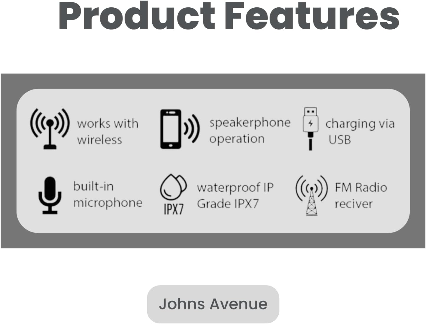 Bluetooth Shower Speaker with Waterproof Case Version 50