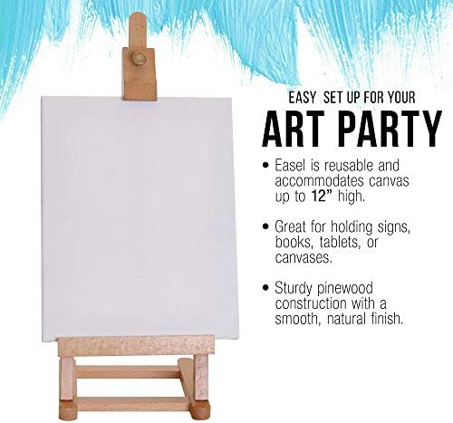 US Art Supply 16 Mini Wooden H-Frame Easel Pack of 12
