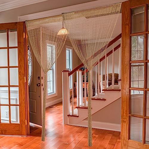 2 Pack 39x79 Inch String Curtains Door