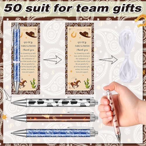 100 Pcs Cowboy Theme Baby Shower Favors Party Supplies
