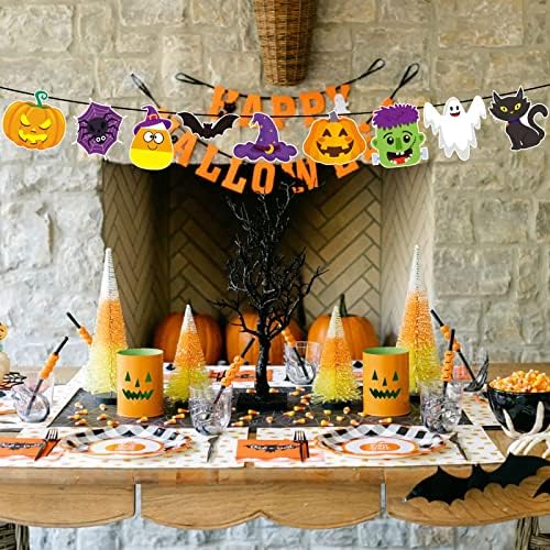 45 Halloween Cutouts with Glue Dots for Decor