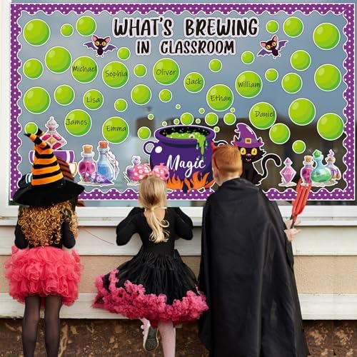 Halloween Bulletin Board Decorations Set for Classroom and Home