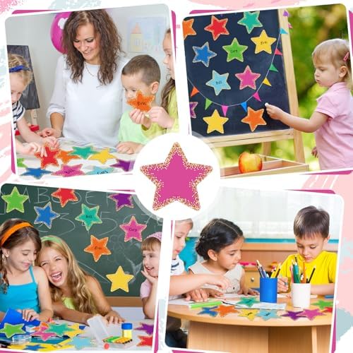 Seajan 108 Pcs Large Star Bulletin Board Cutouts