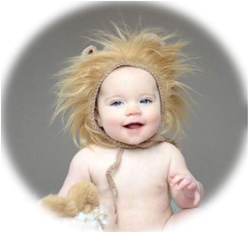 Coberllus Newborn Lion Hat Baby Photo Prop Set