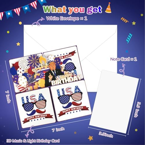 Birthday Card with Light and Music Surprise
