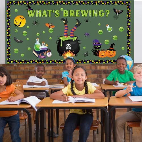 Pasimy Halloween Bulletin Board Decor Set