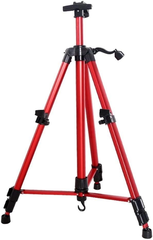 Red Metal Sketch Frame Triangle Drawing Easel