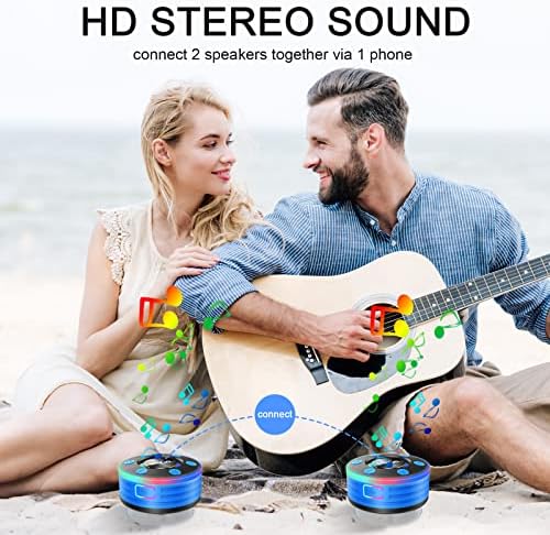 MuGo Bluetooth Shower Speaker with IPX7 Waterproof and Suction Cup