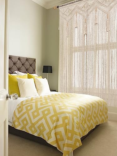 GCOVELIS Boho Macrame Wall Hanging 52x72 Inch Curtain