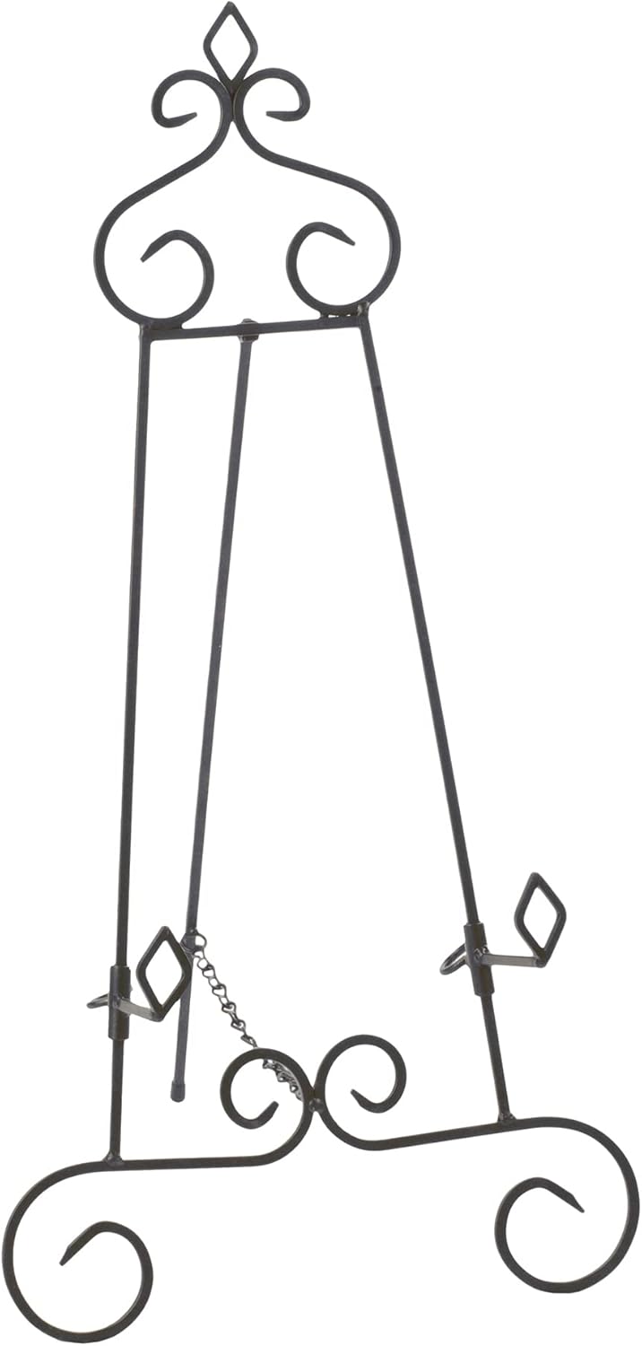 Tripar Decorative Easel Stand Black with Gold Accents