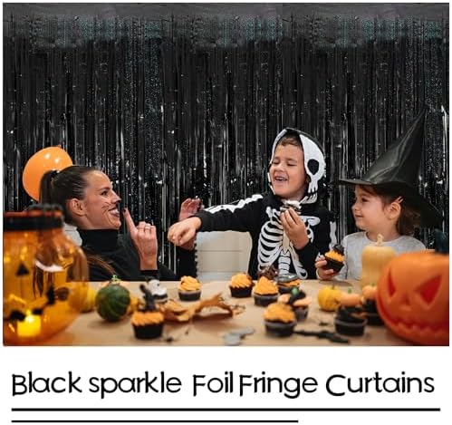 Tinsel Curtain Backdrop 2 Packs Birthday Party Decor