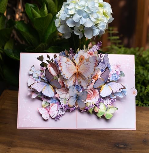 Butterfly Garden 3D Pop-Up Greeting Card for Special Occasions