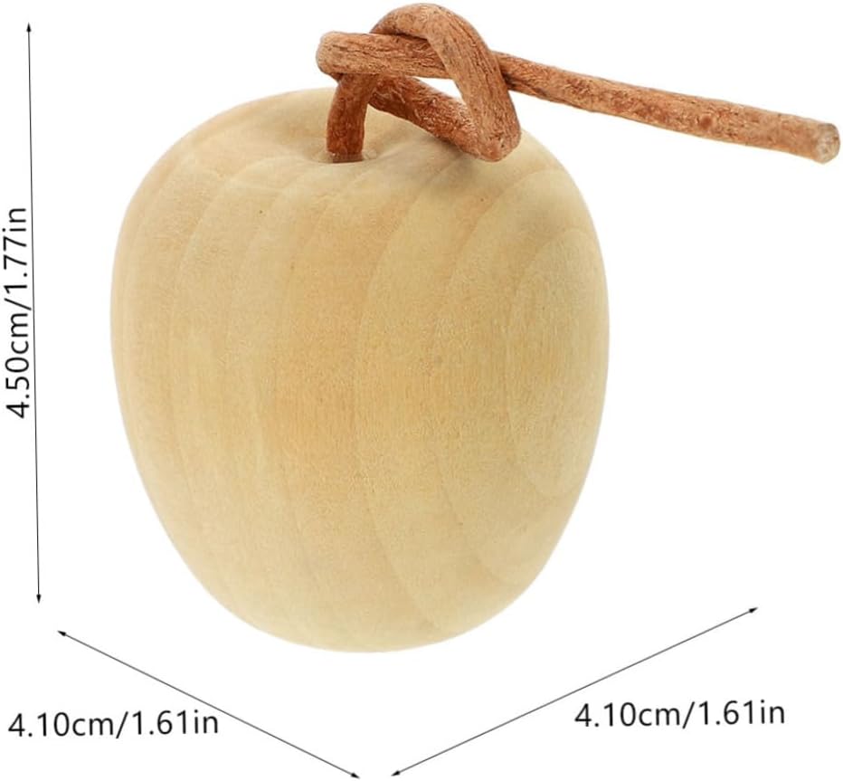 4pcs Unpainted Wooden Fruit DIY Decor Crafts
