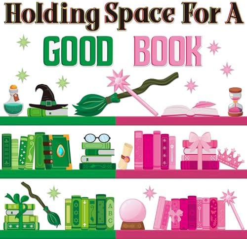 AgincBerry Witch Library Bulletin Board - 54PCS