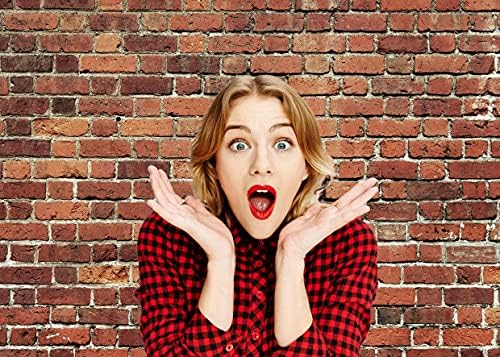 AIIKES 7x5ft Red Brick Wall Backdrop
