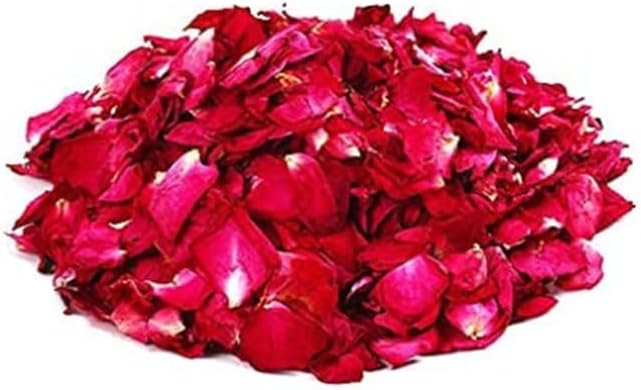 Dried Red Rose Petals 175oz for Bath Soap Crafts Wedding Confetti