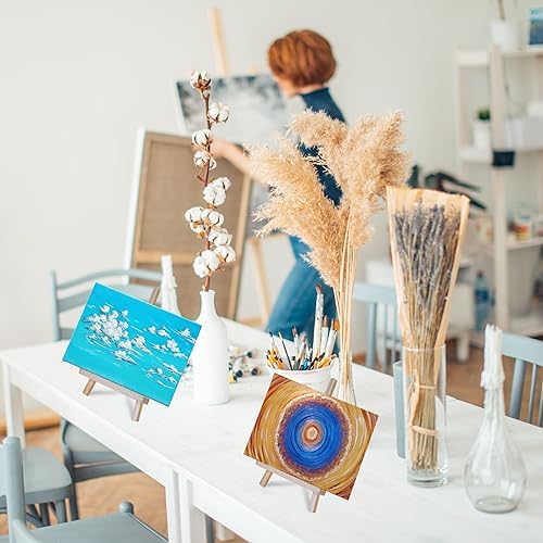 DUGATO 11 Inch Wood Tabletop Easel Set 4 Pack