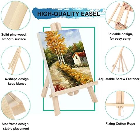 Kinlink 118 Inch Tall Wood Easels Set of 8