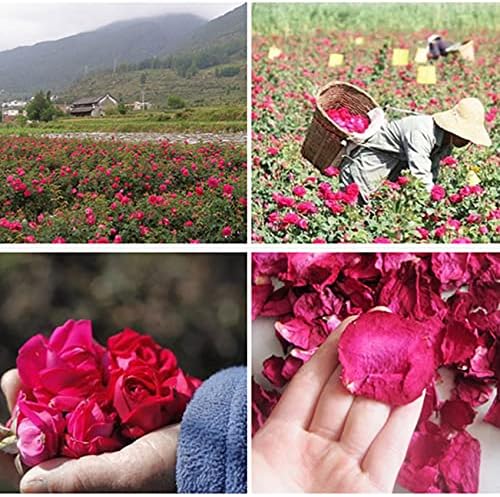 Dried Red Rose Petals 175oz for Bath Soap Crafts Wedding Confetti