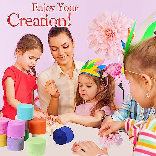 Ctosree Crepe Paper Streamer Roll for Party Decoration