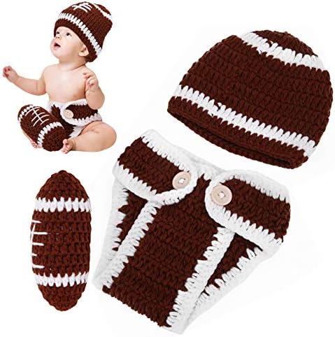 Newborn Photography Props Set Brown Baby Hats for Boys and Girls