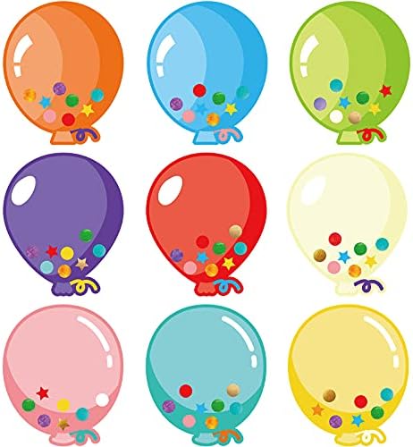 Zonon 45 Piece Balloon Cutouts for Classroom Decorations