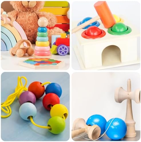 1 Inch Unfinished Wood Balls 120PCS for Crafts and DIY