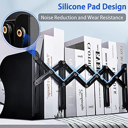 Carooyac Heavy Duty Adjustable Metal Bookends