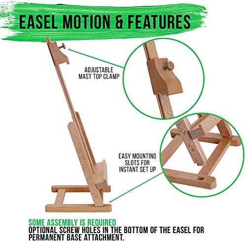 U S Art Supply 16 Inch Mini Wooden Easel