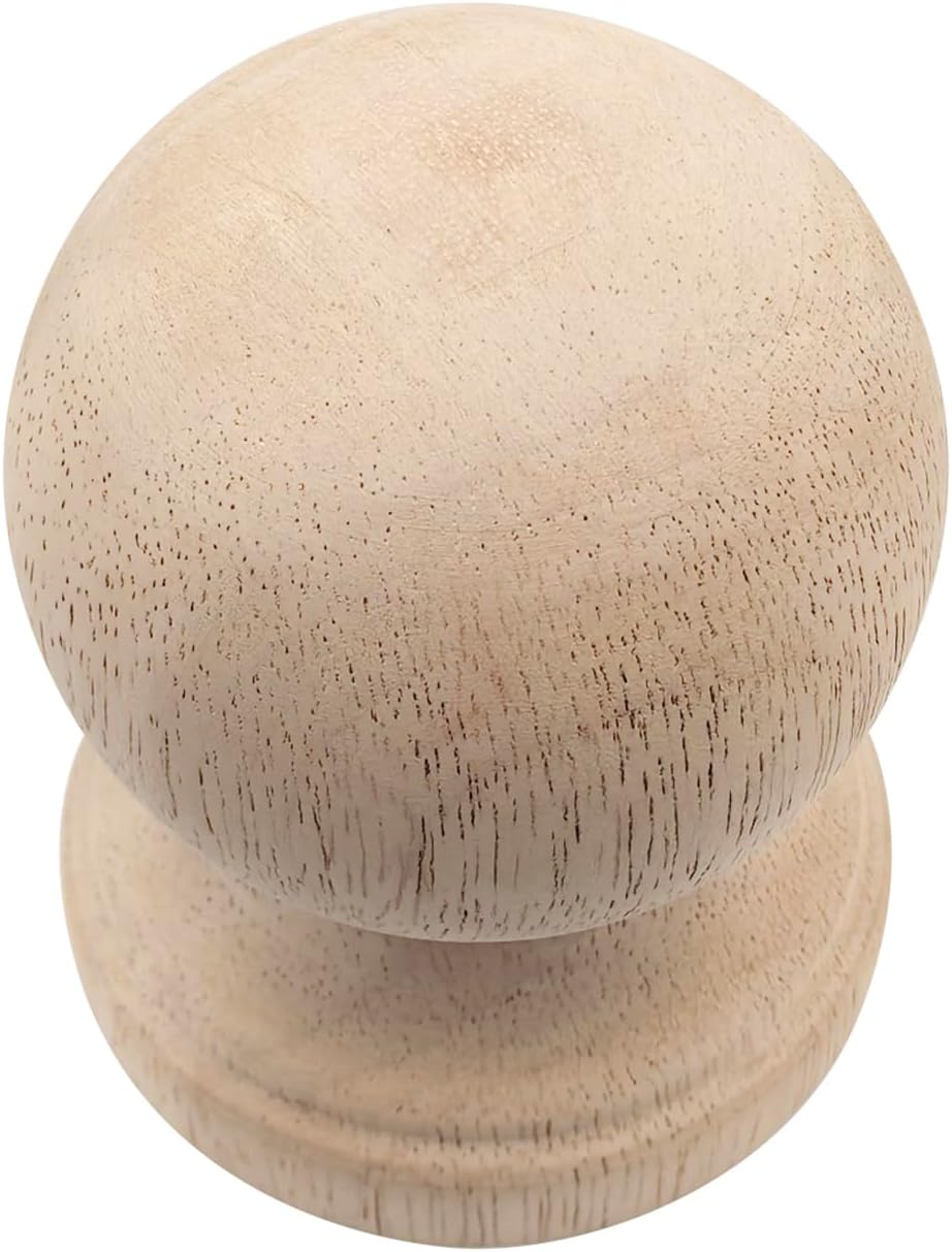 Unfinished Solid Wood Finials - Pack of 2 Style 4