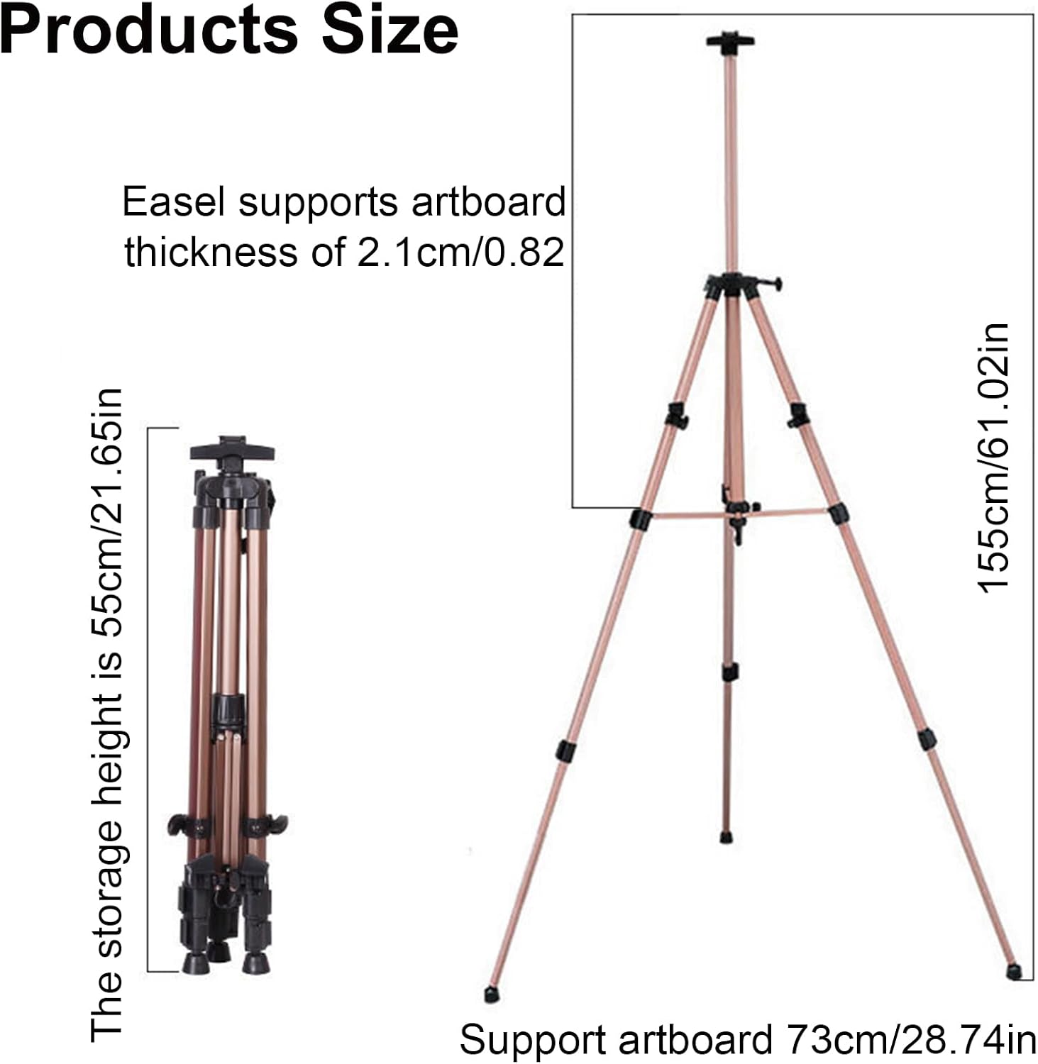 Adjustable Metal Art Easel with Storage Bag 1